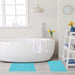 Cotton Eco Friendly 2 Piece Absorbent Bath Mat Set - Turquoise