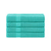 Franklin Cotton Eco Friendly 4 Piece Bath Towel Set - Turquoise