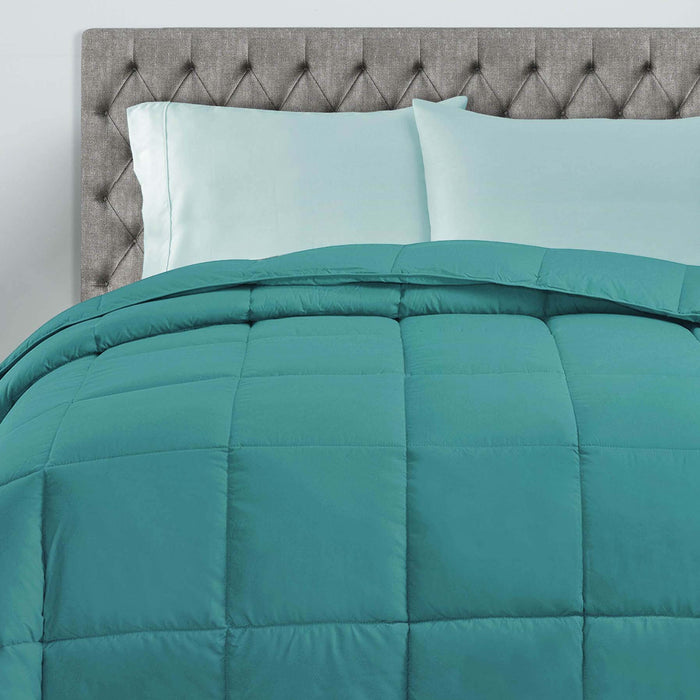 Classic All-Season Reversible Down Alternative Comforter - Turquoise