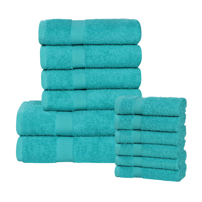 Franklin Cotton Eco Friendly 12 Piece Towel Set