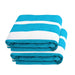 Cabana Striped Cotton Standard Size Towel / Chaise Lounge Chair Cover - Turquoise