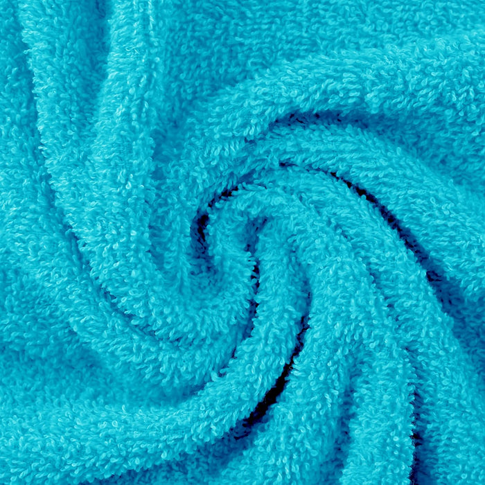 Cotton Eco Friendly Solid 12 Piece Towel Set - Turquoise