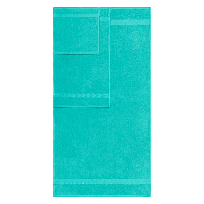 Franklin Cotton Eco Friendly 4 Piece Bath Towel Set - Turquoise