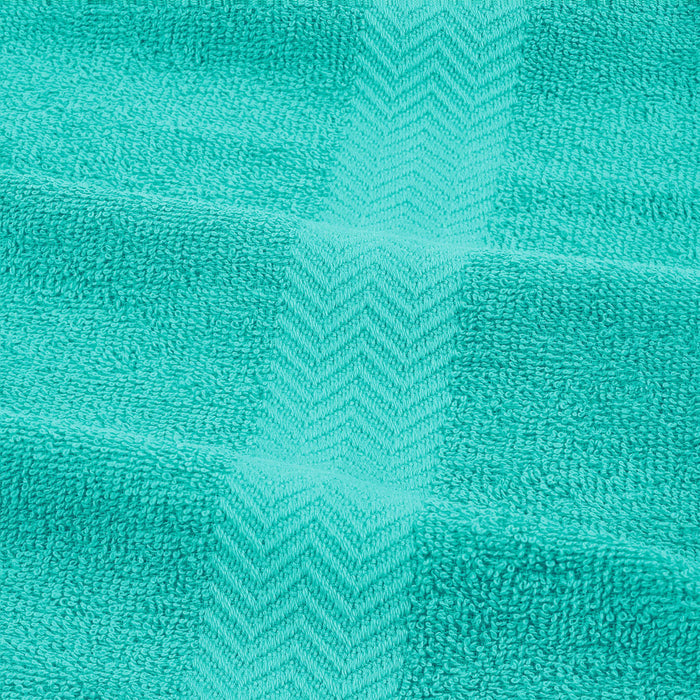 Franklin Cotton Eco Friendly 4 Piece Bath Towel Set - Turquoise