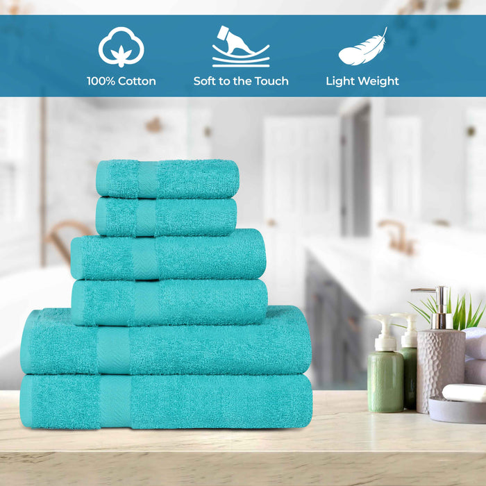 Frankly Eco Friendly Cotton 6 Piece Towel Set