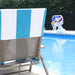 Cotton Standard Size Cabana Stripe Chaise Lounge Chair Cover - Turqoise