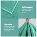 Classic Solid Fleece Plush Medium Weight Fluffy Soft Blanket - Turquoise