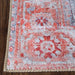 Uma Oriental Medallion Indoor Bohemian Area Rug - Berry Red