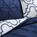 Valencia Cotton Duvet Cover & Pillow Sham Set - Blue