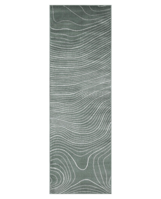 Veer Abstract Lines Indoor Area Rug - Slate