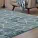 Vegas Geometric Tile Indoor Area Rug - Blue