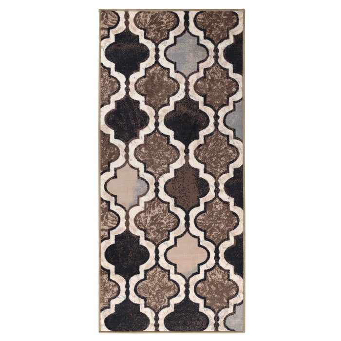 Viking Contemporary Geometric Trellis Non-Slip Indoor Area Rug