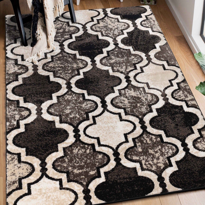 Viking Geometric Trellis Indoor Area Rugs or Runner Rug