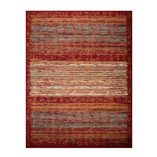 Vista Artistic Vintage Indoor Area Rug or Runner - Rust