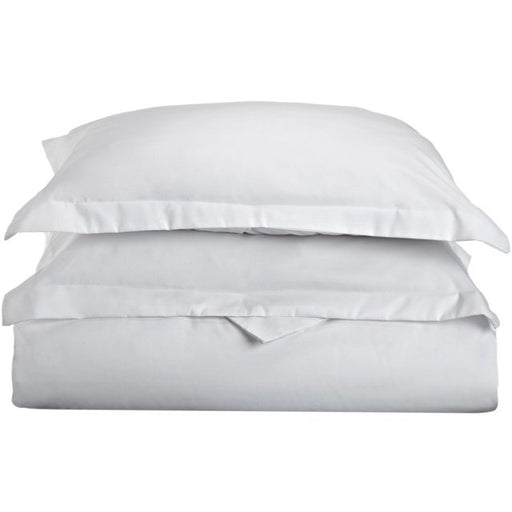 Wimberton Microfiber Wrinkle-Resistant Solid Duvet Cover and Pillow Sham Set - White