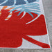 Waikiki Tropical Leaves Indoor / Outdoor Area Rug or Runner - Multicolor