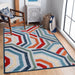 Waimea Modern Geometric Coastal Indoor Outdoor Area Rug - Multicolor