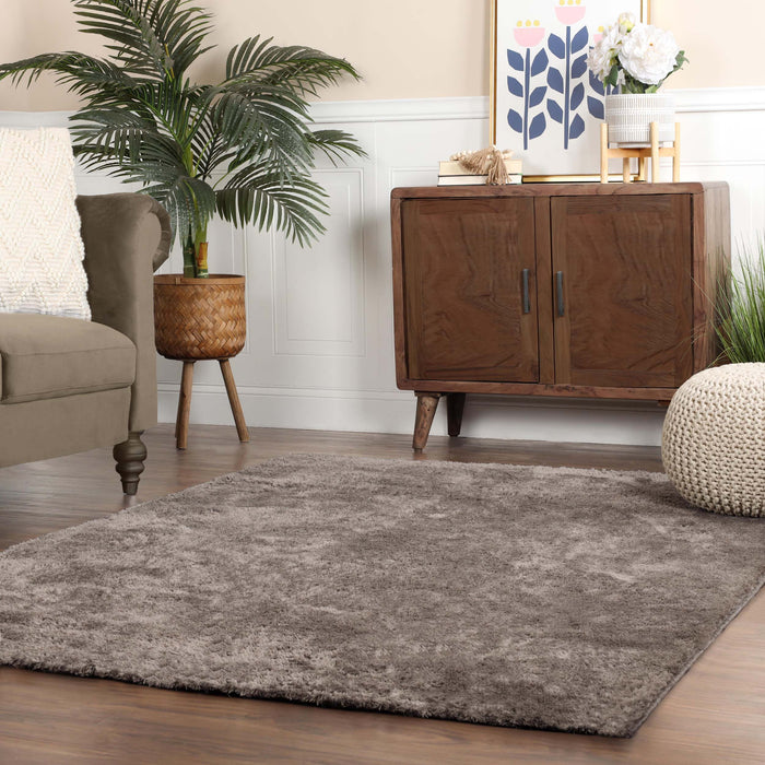 California Shag Non-Slip Solid Plush Indoor Area Rug or Runner Rug