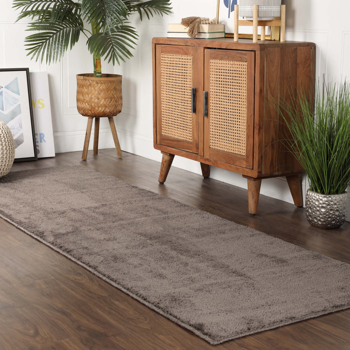 California Shag Non-Slip Solid Plush Indoor Area Rug or Runner Rug