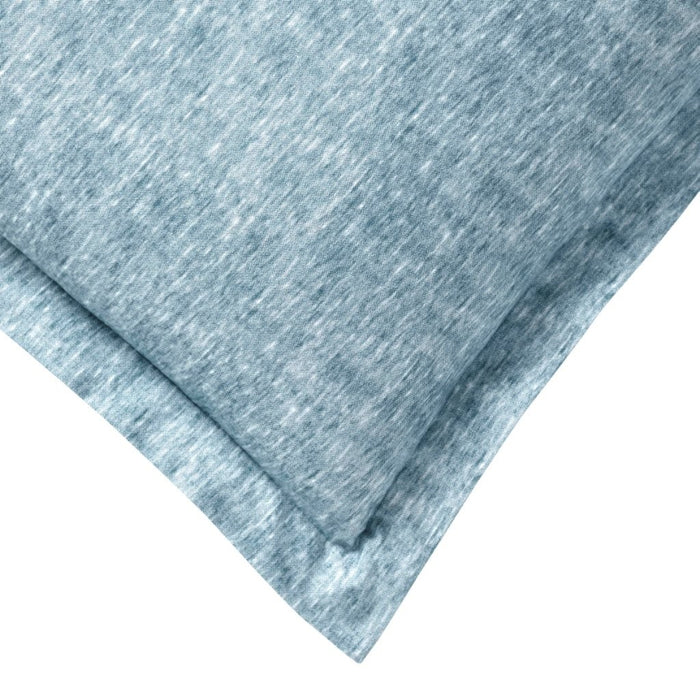 Melange Flannel Cotton Two-Toned Brushed Duvet Cover Set