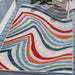 Wave Coastal Striped Indoor Outdoor Area Rug - Multicolor