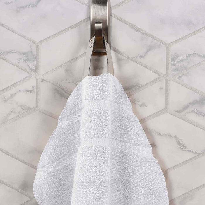 Zero Twist Cotton Waffle Honeycomb Soft Absorbent Hand Towel Set of 6