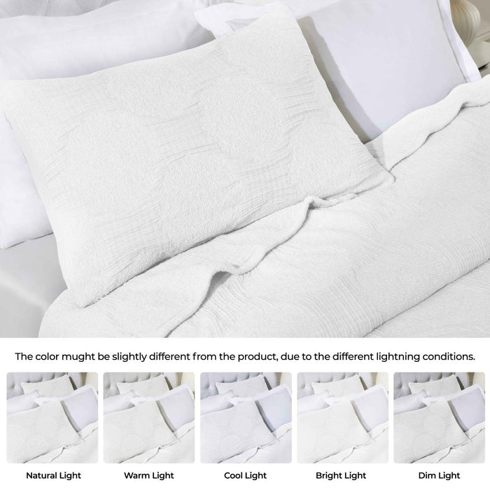 Tanta Cotton Medium Weight Crinkle Woven Coverlet