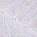 Sadie Zero Twist Cotton Solid Jacquard Floral Motif 9 Piece Towel Set - White
