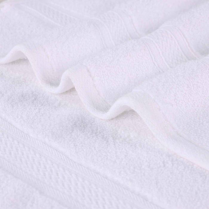 Zero Twist Cotton Solid & Jacquard Elegant Chevron Bath Sheet Set of 2