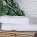 Egyptian Cotton Solid 2 Piece Bath Sheet Towel Set - White