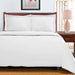 Egyptian Cotton 700 Thread Count Solid Duvet Cover and Pillow Sham Set - White