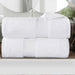 Niles Egypt Produced Giza Cotton Dobby Ultra-Plush Bath Sheet Set of 2 - White