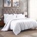 Egyptian Cotton 300 Thread Count Solid Duvet Cover Set - White