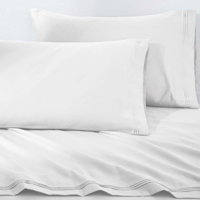 1500 Thread Count Egyptian Cotton Solid  2 Piece Pillowcase Set