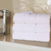 Zero Twist Cotton Waffle Honeycomb Plush Soft Absorbent Bath Towel Set of 3 - White