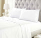 Gina Organic Cotton 300 Thread Count Percale Deep Pocket Bed Sheet Set - White