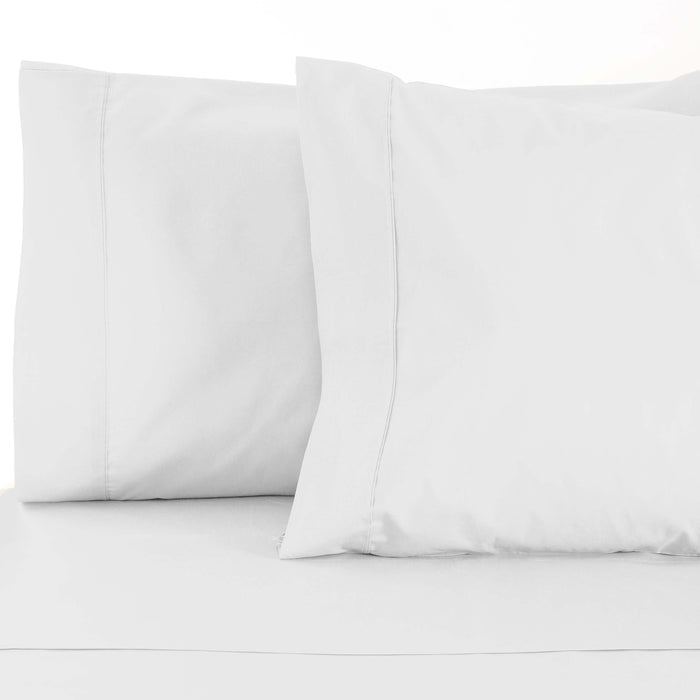 Solid 800-Thread Count Cotton Blend Pillowcases, Set of 2