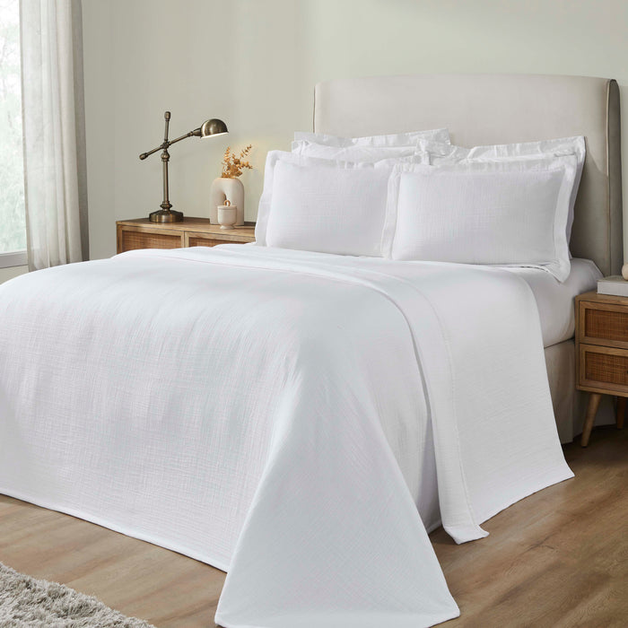 Valencia Reversible Cotton Medium Weight Matelasse Bedspread Set