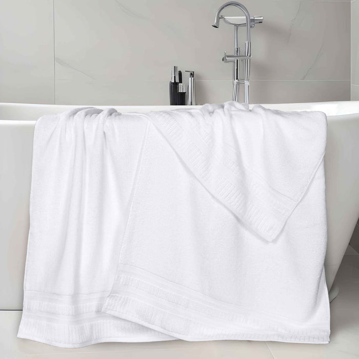 Venice Zero Twist Cotton Medium Weight Absorbent Bath Sheets, Set of 2