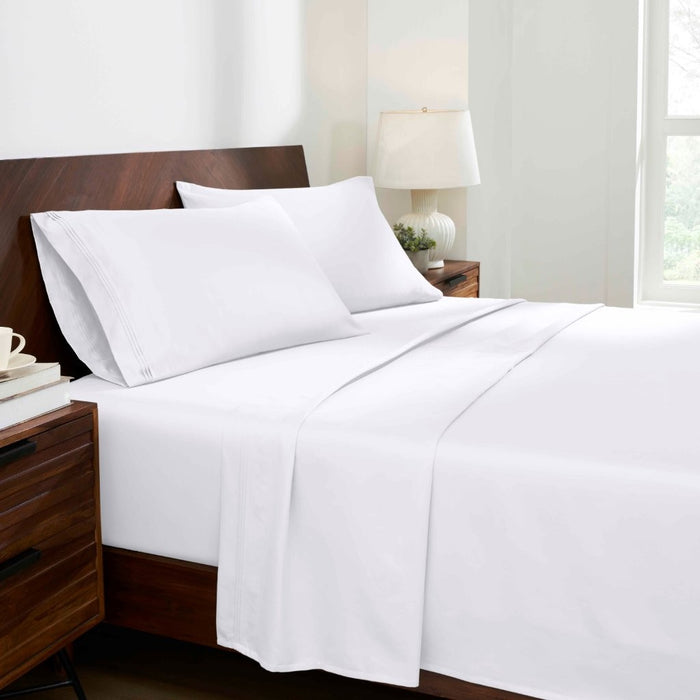 1000 Thread Count Egyptian Cotton Bed Sheet Set Olympic Queen