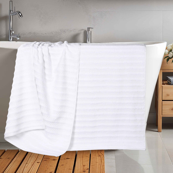 Zuma Zero Twist Cotton Medium Weight Absorbent Bath Sheets, Set of 2