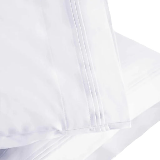 1500 Thread Count Egyptian Cotton Solid 2 Piece Pillowcase Set - White