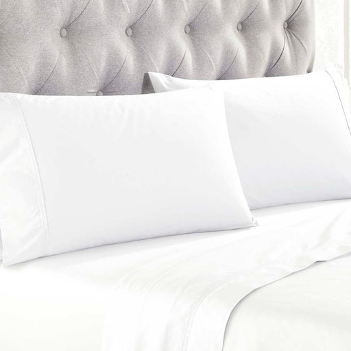 Organic Cotton 300 Thread Count Percale Pillowcases, Set of 2 - White