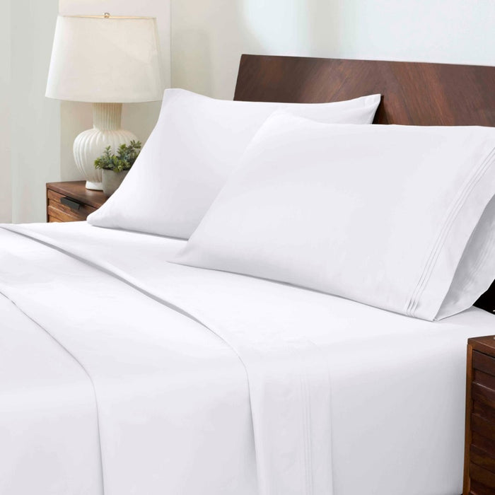 1000 Thread Count Egyptian Cotton Bed Sheet Set Olympic Queen