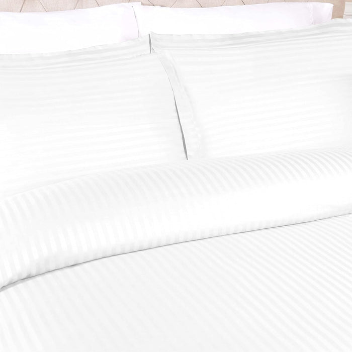 Egyptian Cotton 300 Thread Count Striped Duvet Cover Set