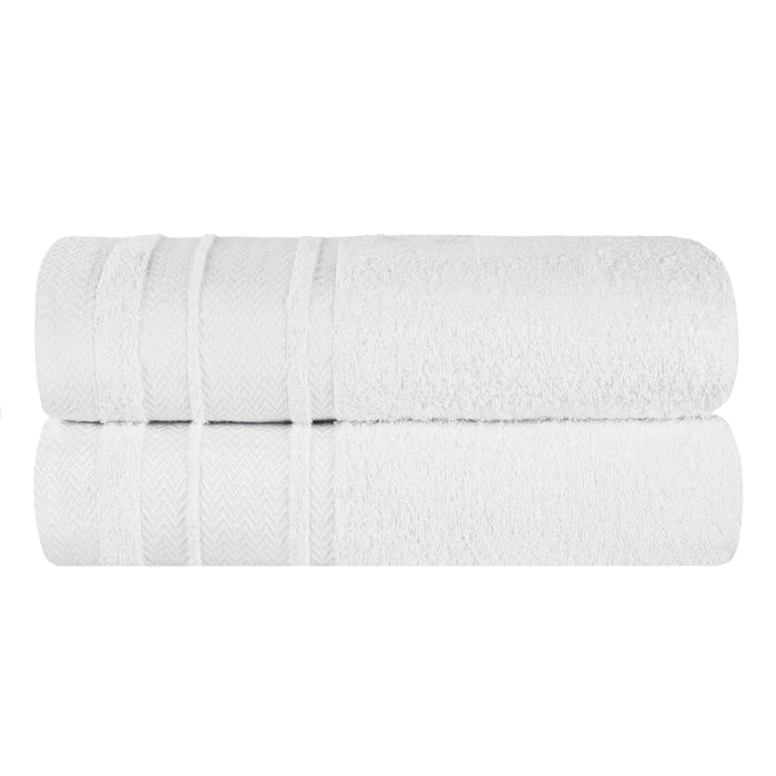 Hays Cotton Soft Medium Weight Bath Sheet Set of 2 - White