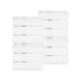 Hays Cotton Medium Weight Face Towel Washcloth Set of 12 - White