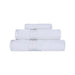 Turkish Cotton Ultra-Plush Solid 3-Piece Highly Absorbent Towel Set - White/White