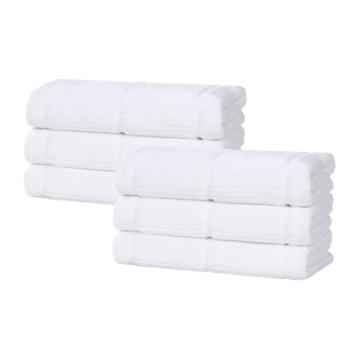 Milo Smart Twist Cotton Solid Hand Towels, Set of 6