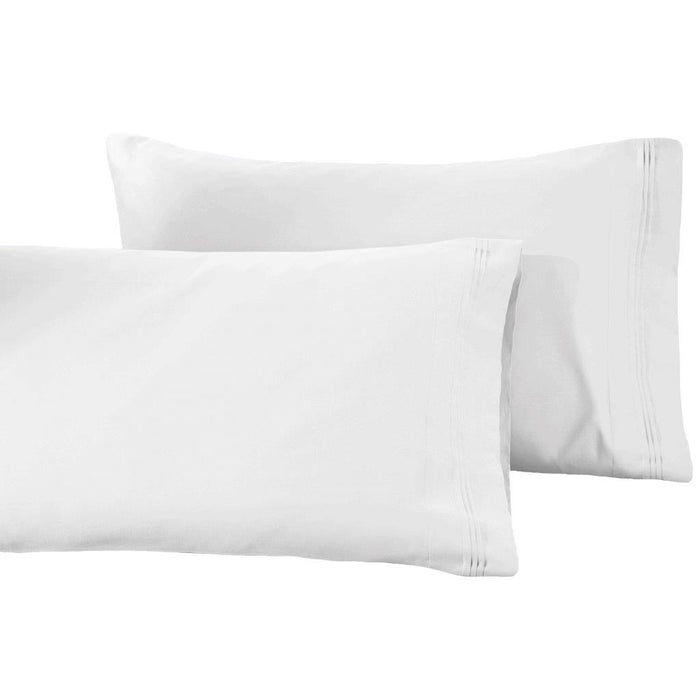 1500 Thread Count Egyptian Cotton Solid  2 Piece Pillowcase Set